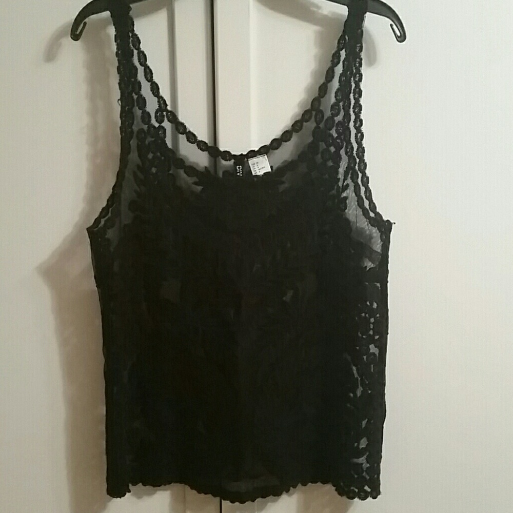 Black lace top